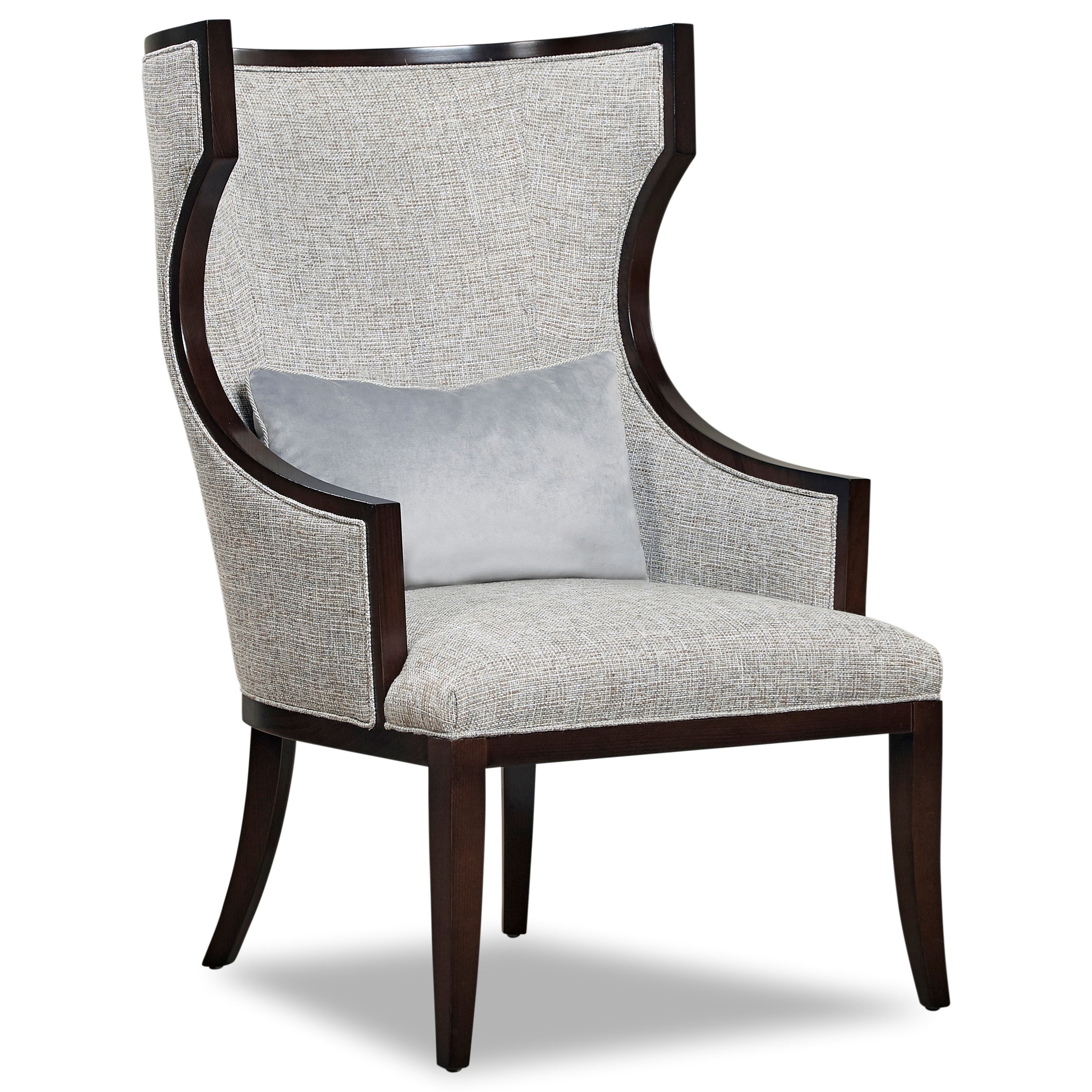 Exposed wood clearance accent chair